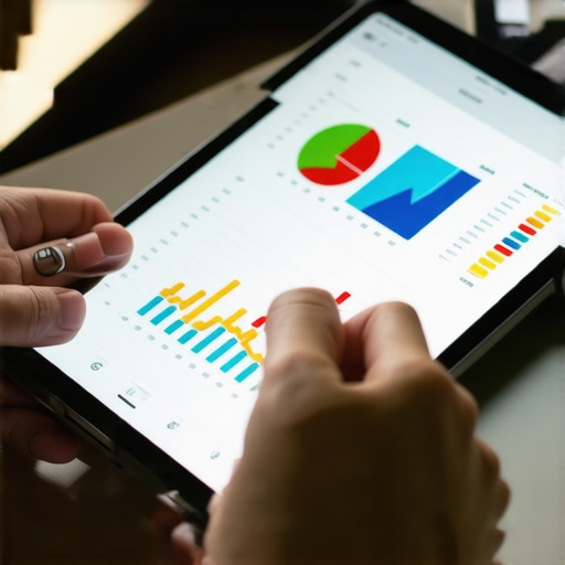 Professional reviewing credit report on a computer with financial data