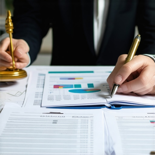 Expert analyzing credit report and legal documents for dispute resolution.