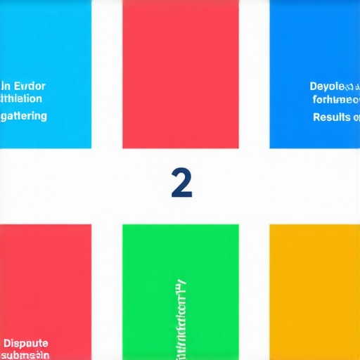 Step-by-step Credit Dispute Process Guide Infographic showing the stages of disputing credit errors for FICO score improvement.