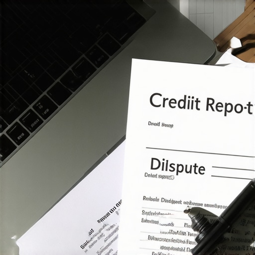 Desk with credit reports and dispute documents ready for review