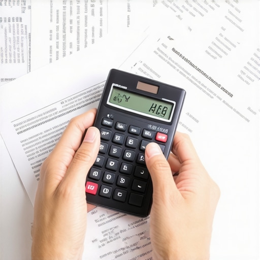 Individual analyzing credit report for errors and improvements