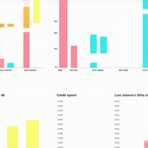 Credit report highlighting errors and low utilization graph