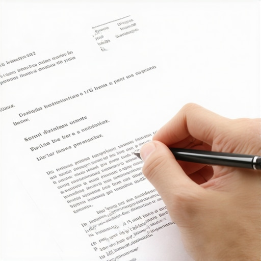 Person analyzing credit report documents and preparing dispute proofs