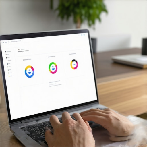 Person reviewing credit scores on a laptop with multiple financial apps open.