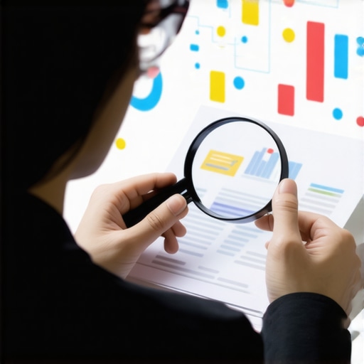 Person examining credit reports and digital data for credit scoring strategies.