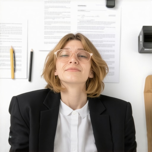 Person writing a dispute letter with documents in a professional setting.