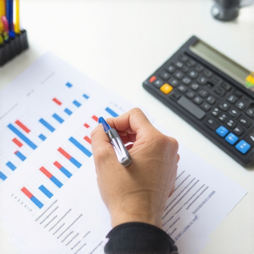 A person reviewing credit reports and dispute evidence at a desk