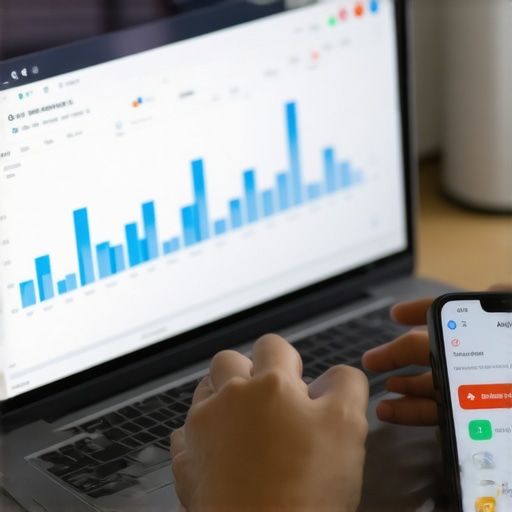 Effective Credit Management Tools Person managing credit monitoring tools on laptop and smartphone