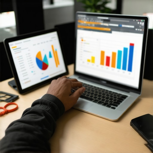 Effective Credit Monitoring Setup for Long-Term Success Person analyzing credit reports with financial tools to manage credit health.