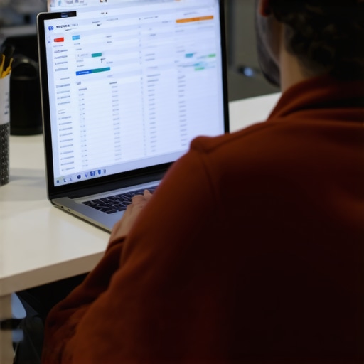 Person analyzing credit reports and spreadsheets to maintain credit repair progress.