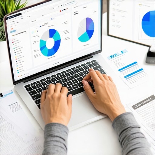 Person managing credit reports and dispute tools on a laptop