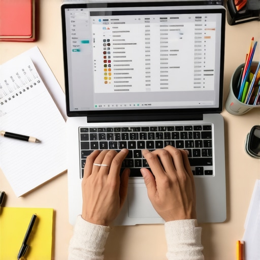 Person working on credit reports and tools for maintaining good credit health.