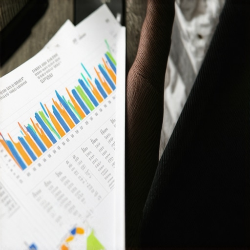 Financial expert examining detailed credit report analysis