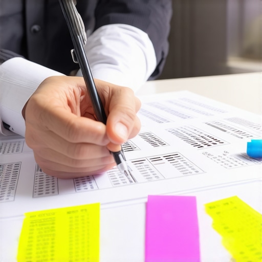 Mastering the Nuances of Credit Repair Individual analyzing credit report with notes and highlighter