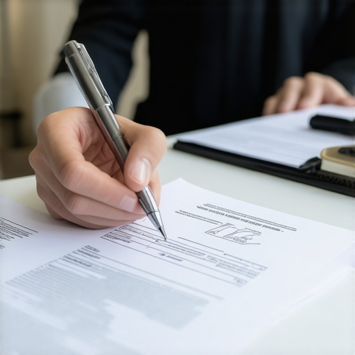 Monitoring Credit Reports Person analyzing credit reports and making notes at home.