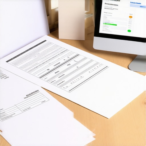 Desk with credit report and dispute letters ready for mailing