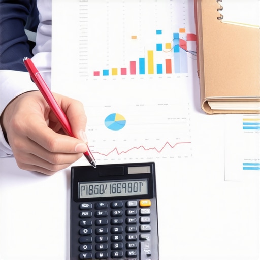 Reviewing Credit Report for Better Score A person analyzing credit reports and financial data on a desk