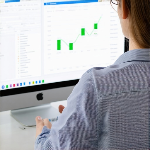 Person analyzing credit reports on a computer screen