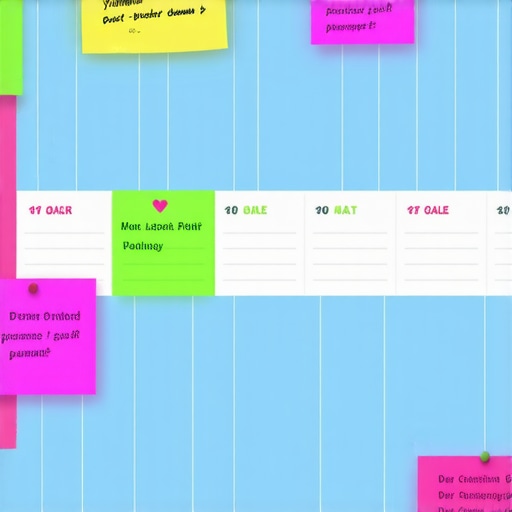 A calendar with marked dates and reminders for utility bill payments