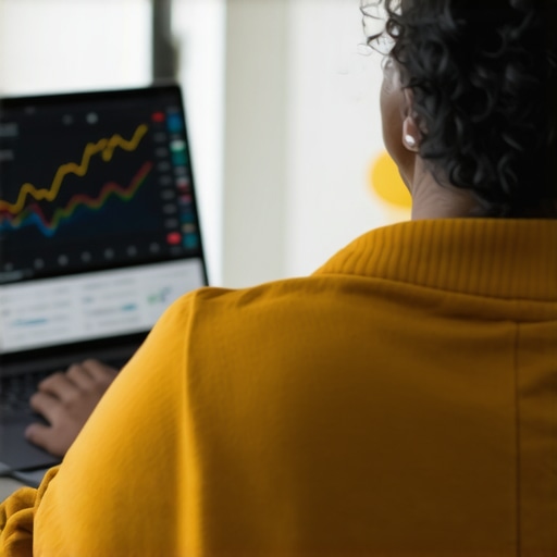 Using Credit Tools for Long-Term Maintenance Person analyzing credit scores and dispute reports on a laptop