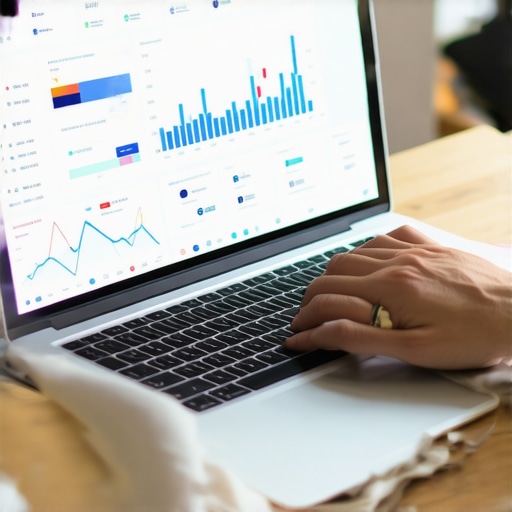 Utilizing Credit Monitoring Tools for Long-Term Success Person analyzing credit report data on a laptop to monitor credit health.