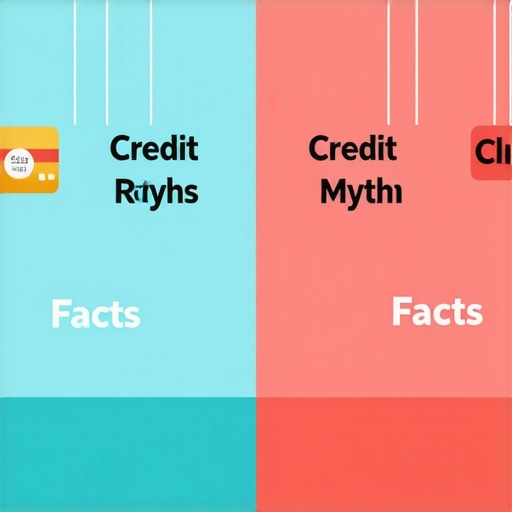 Credit Repair Myths vs. Facts Infographic contrasting myths and truths in credit repair processes.
