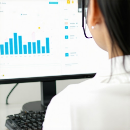 Person monitoring credit scores and reports on a computer for credit maintenance