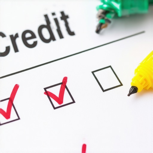 Person reviewing credit report and filing dispute letters