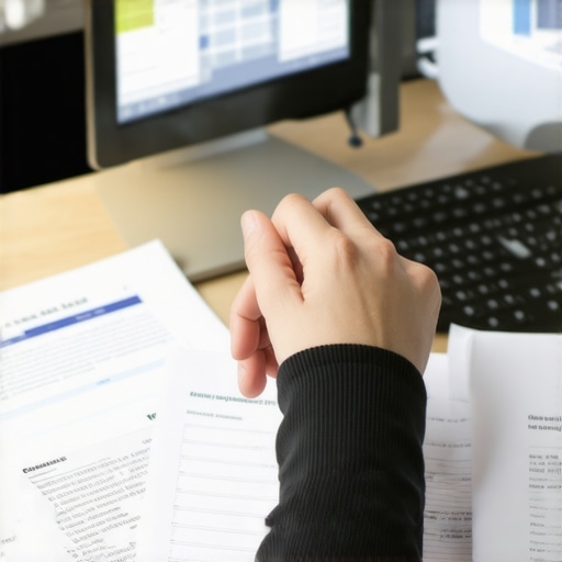 Effective Credit Management Tools Person analyzing credit reports and dispute documents on their desk, highlighting tools for maintaining good credit