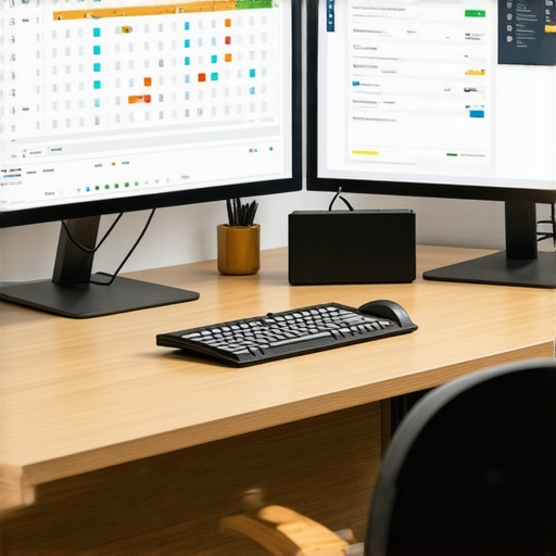 Workspace with credit monitoring tools and dispute files.