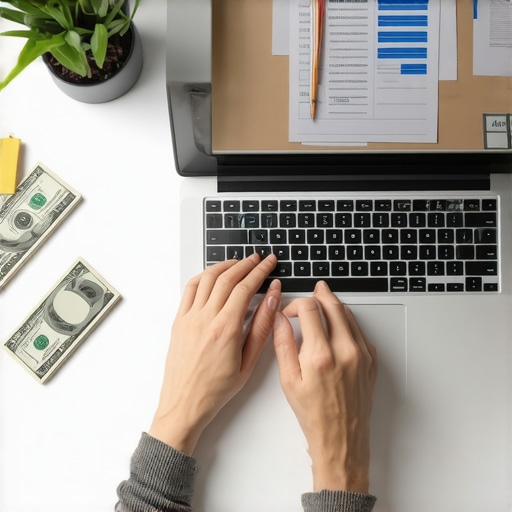 Keeping Credit Tools Accurate and Up-to-Date Person analyzing credit reports on a laptop with financial charts and alerts displayed.
