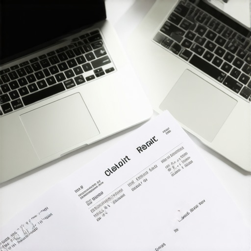 A computer screen displaying organized credit report files and dispute documents.