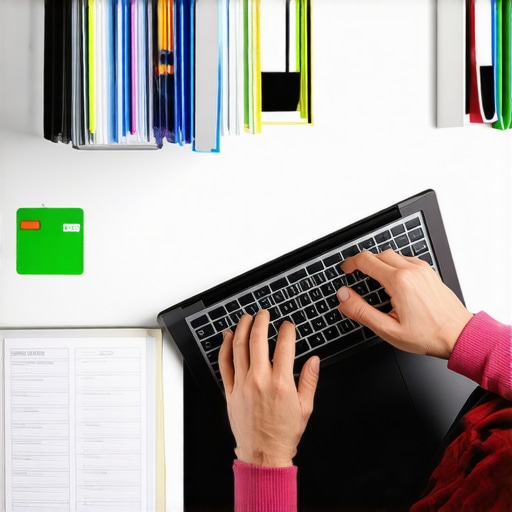 Organizing Credit Management Tools A person reviewing credit reports and using digital tools to monitor credit health.