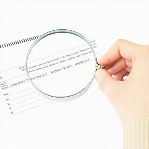 Reviewing Medical Bills for Disputes Person analyzing medical bills with focus and a magnifying glass