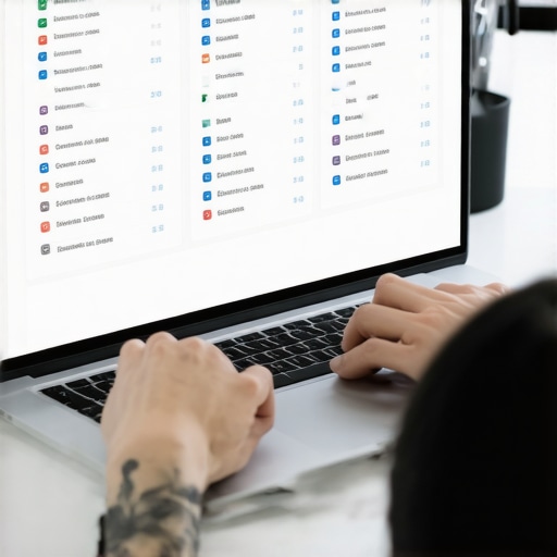 Using credit monitoring tools for ongoing credit health Person reviewing credit score dashboards on a laptop, symbolizing continuous credit management.