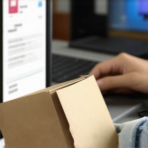 Person making small online purchases to build credit