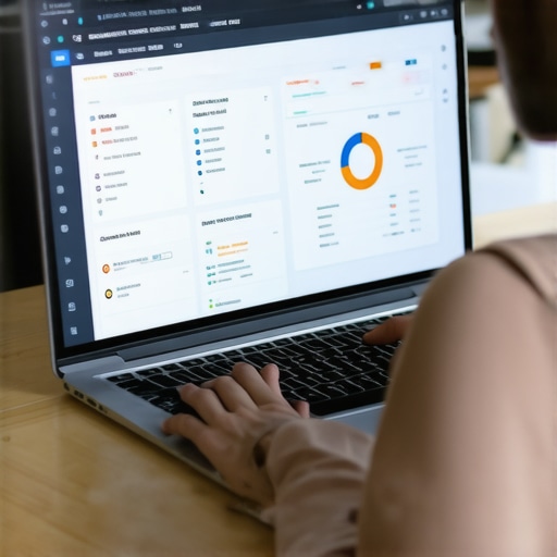 Person reviewing credit score alerts and reports on their laptop