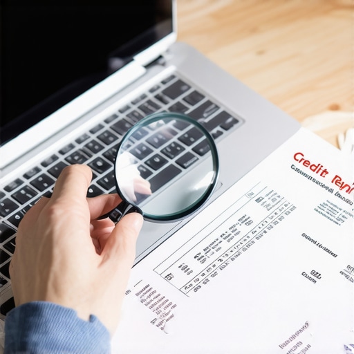 Person examining credit reports to identify errors and outdated entries.