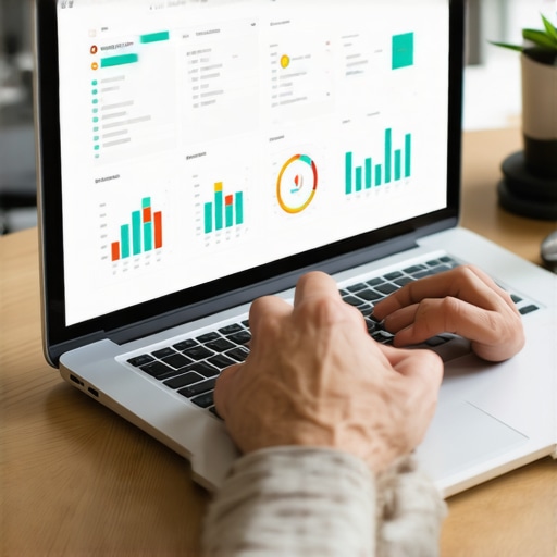 Person analyzing credit reports on a laptop for ongoing credit health.