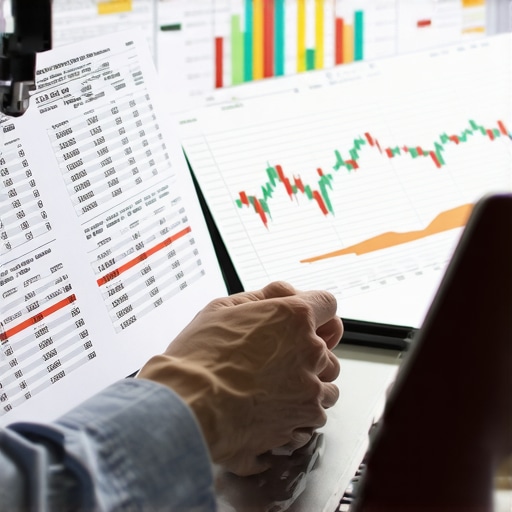 Person analyzing credit scores and reports on a laptop to maintain credit health.
