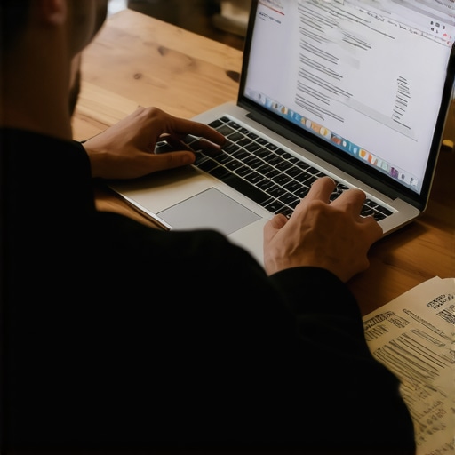 Reviewing Credit Reports for Dispute Filing Person analyzing credit reports and credit scores on a laptop, emphasizing dispute process and credit repair tactics.