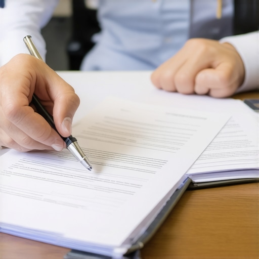 Reviewing and Disputing Credit Report Errors Person analyzing credit report and preparing dispute letter with evidence