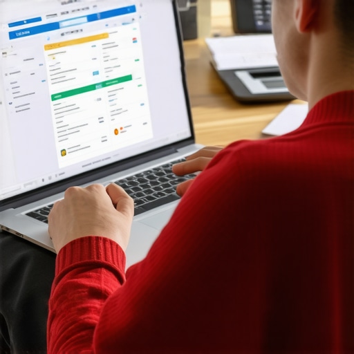 Person analyzing credit reports on a laptop, highlighting ongoing credit management strategies.