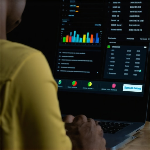 Using Credit Monitoring Tools for Credit Maintenance Person analyzing credit report data on laptop to maintain good credit score