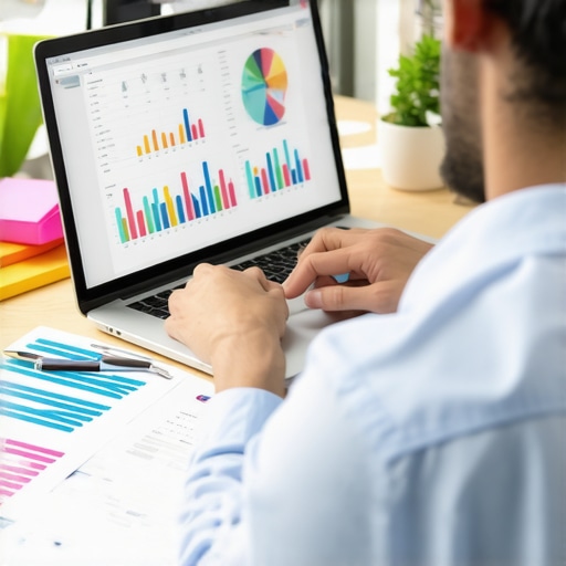 Using Tech Tools for Credit Maintenance Person analyzing credit reports and managing financial tools on a laptop