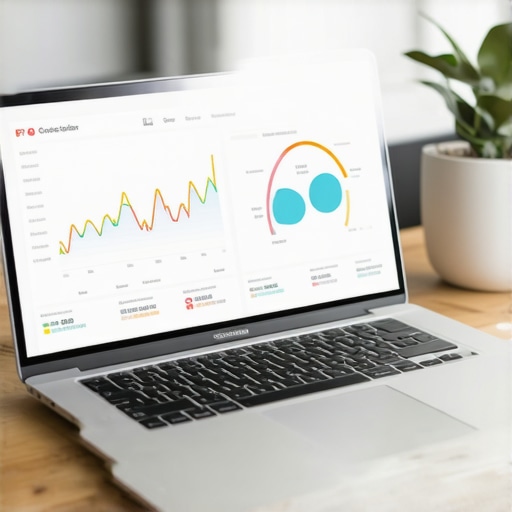 Digital dashboard showing detailed FICO score trends and credit maintenance metrics.