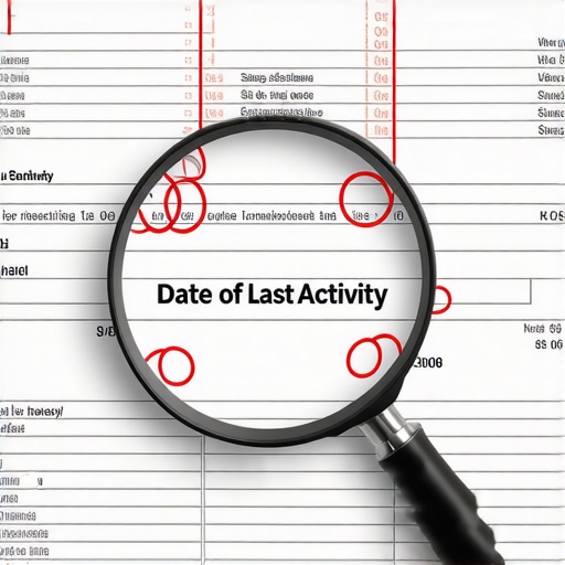 Close-up of a magnifying glass highlighting specific errors on a credit report.