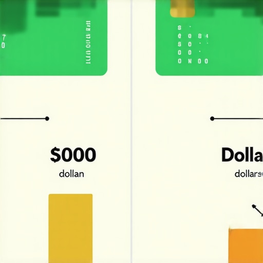Diagram showing how a higher credit limit drastically reduces credit utilization percentage.