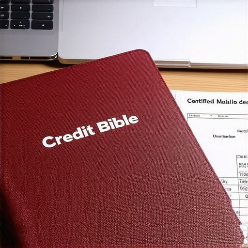 Credit Management Paper Trail A physical binder used for organizing credit dispute letters and certified mail receipts for FICO maintenance.