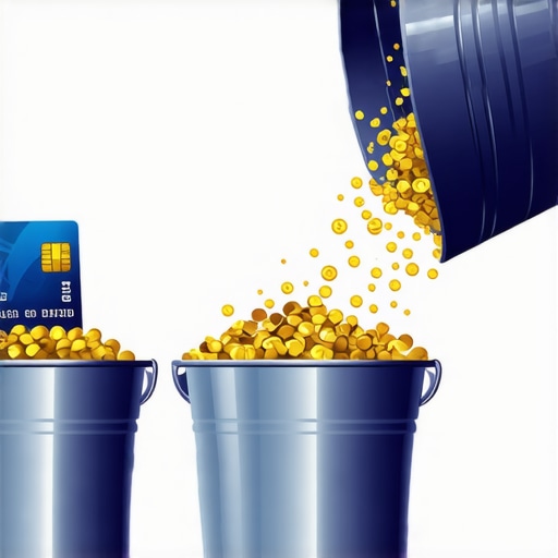 A visual representation of the spread strategy for lowering credit utilization ratios across multiple accounts.